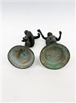 (2) Bronze 19th Century Figures Male and Female Nudes