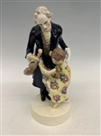 Porcelain Figural Group Father and Daughter