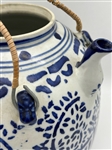 Blue and White Chinoiserie Vase With Spout