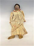 Primitive Hand Painted Folk Doll