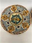 Pair of Large Majolica Stoneware Chargers