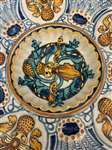 Pair of Large Majolica Stoneware Chargers