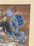 Style of Kuniyoshi Samurai Watercolor Painting