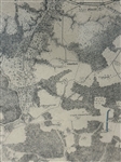 1864 Civil War Map Petersburg and Five Forks
