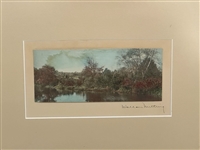 Large Wallace Nutting Hand Tinted Photo Framed