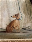 Oil on Canvas Musketeer in Gilt Gesso Frame