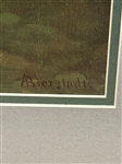 Pair of Contemporary Bierstadt Prints Oversize Framed