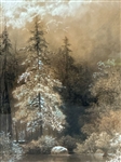 F. Hopkins Smith Pastel Painting The Pool in the Woods