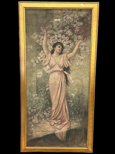 Female Painting on Fabric Oversize
