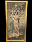 Female Painting on Fabric Oversize