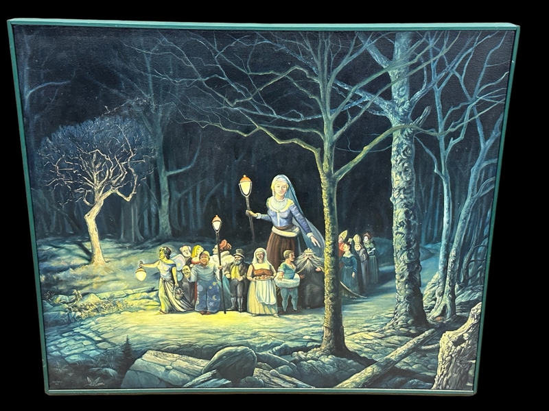 Fantasy oil Painting Signed Whitehill