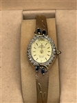 Jules Jurgensen Diamond/Sapphire Quartz Watch with Case