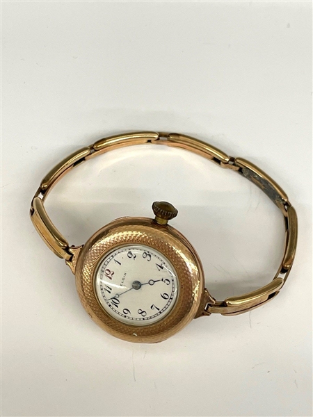 10k Gold Elgin Wristwatch Wadsworth Case