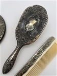 (3) Piece Silver Plate Dresser Set