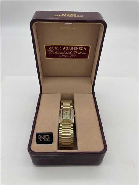Jules Jurgensen Ladies Watch With Diamonds In Box 