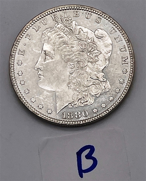 1880-P Morgan Silver Dollar (B)