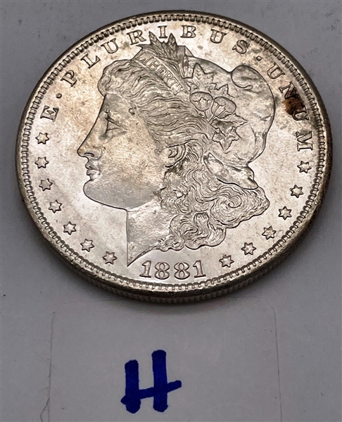1881-S Morgan Silver Dollar (H)