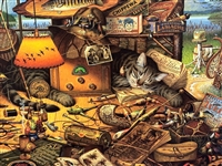 Charles Wysocki S/N Lithograph Max in the Adirondacks 1997