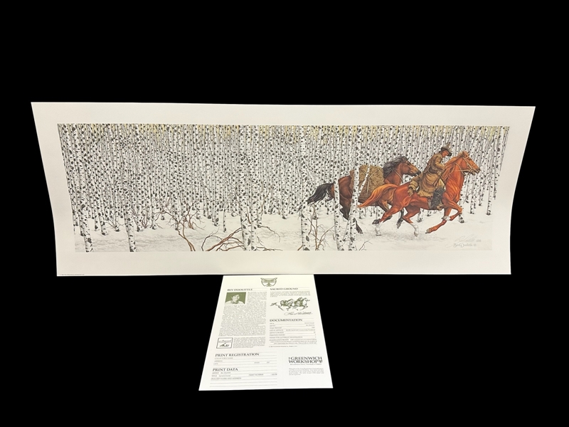 Bev Doolittle S/N Lithograph "Sacred Ground" 1989