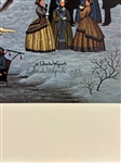 Charles Wysocki S/N Lithograph Bostonians and Beans 1989