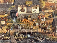 Charles Wysocki S/N Lithograph Olde Bucks County 1994