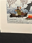 Charles Wysocki S/N Lithograph Hickory Haven Canal 1986