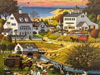Charles Wysocki S/N Lithograph Hound of the Baskervilles 1998