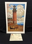 Charles Wysocki S/N Lithograph "Daddys Coming Home" 1986