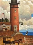 Charles Wysocki S/N Lithograph Daddy's Coming Home 1986