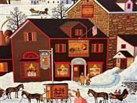 Charles Wysocki S/N Lithograph Page's Bake Shoppe 1981