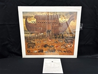Charles Wysocki S/N Lithograph "Noah and Friends" 1998