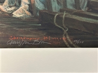 Christopher Blossom S/N Lithograph Allerton on the East River 1985
