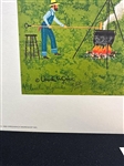 Charles Wysocki S/N Lithograph Apple Butter Makers 1983