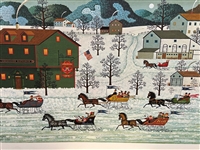 Charles Wysocki S/N Lithograph Country Race 1983