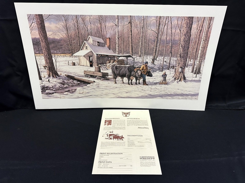 William Breedon S/N Lithograph "The Sugar Bush" 1989