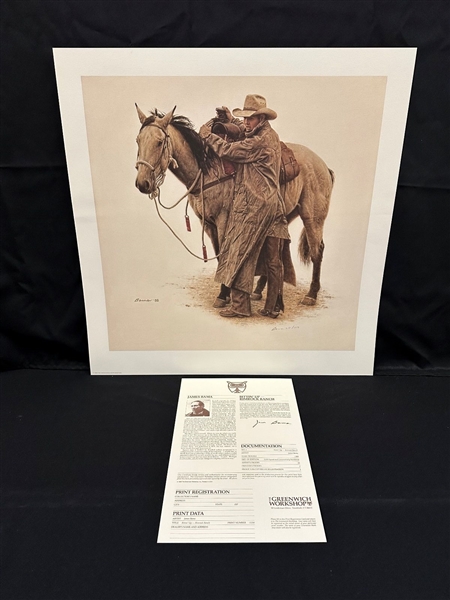 James Bama S/N Lithograph "Bittin Up Rimrock Ranch" 1988