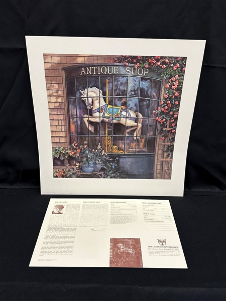 Paul Landry S/N Lithograph "The Antique Shop" 1993