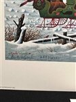 Charles Wysocki S/N Lithograph Twas the Twilight Before Christmas 1987