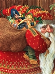James Christensen S/N Lithograph Olde World Santa 1986