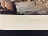 John Stobart S/N Lithograph San Francisco The Flying Cloud Arriving in Port 
