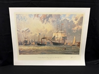 John Stobart S/N Lithograph ""Boston" 