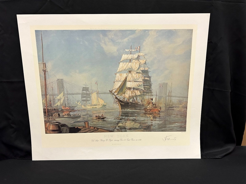 John Stobart S/N Lithograph ""New York"
