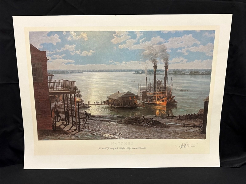 John Stobart S/N Lithograph "Natchez" 