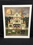 Charles Wysocki S/N Lithograph "Lady Liberty Independence Day Enterprising Immigrants"