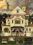 Charles Wysocki S/N Lithograph Lady Liberty Independence Day Enterprising Immigrants