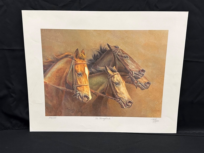 Fred Stone S/N Lithograph "The Thoroughbreds"