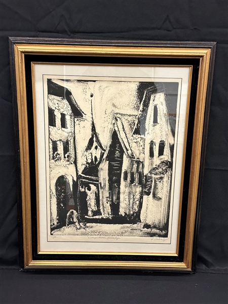 Dorothy Baka "Village From Minds Eye" Monoprint