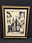 Dorothy Baka "Village From Minds Eye" Monoprint