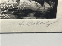 Dorothy Baka Village From Mind's Eye Monoprint