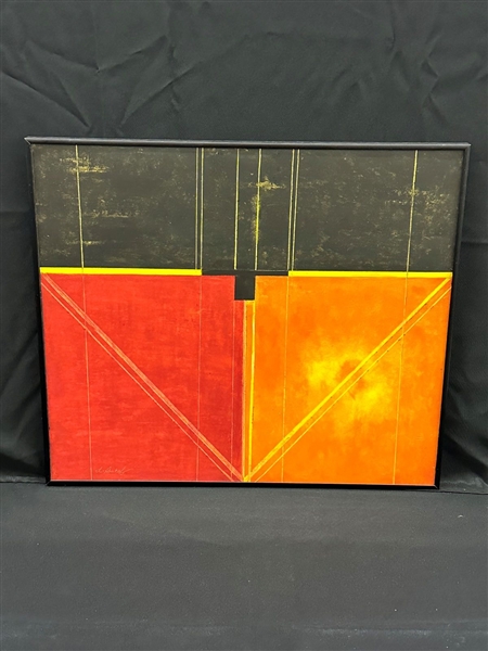 Dorothy Baka "Delineation" 2010 Oil Pastel Painting